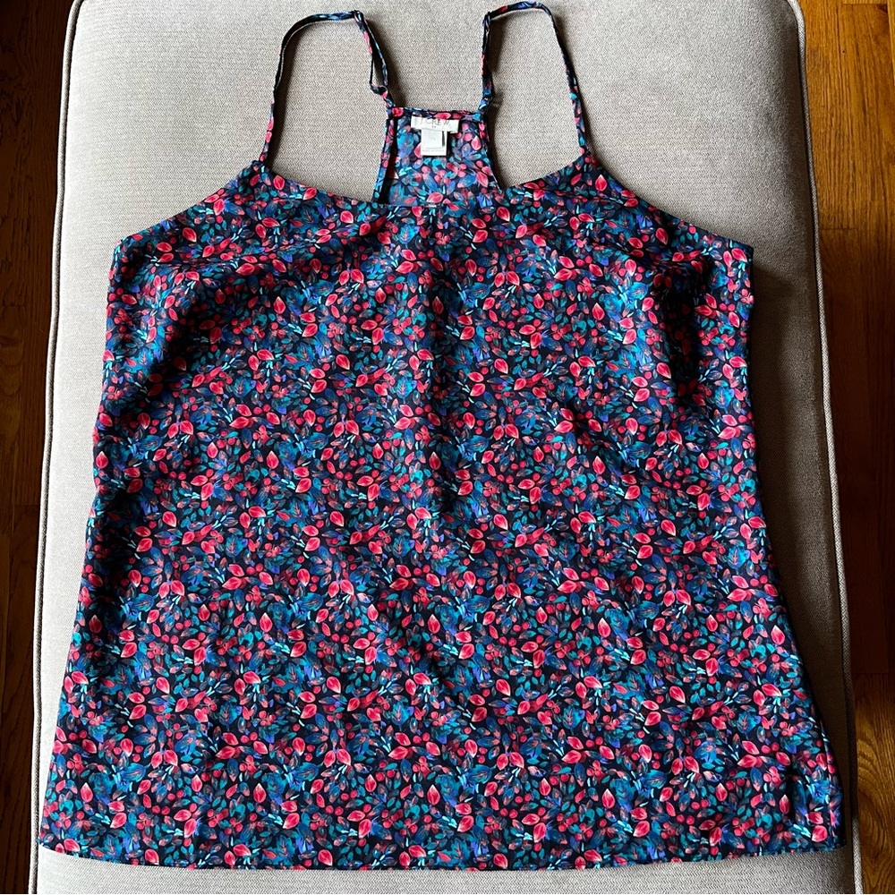 J. Crew racer back floral cami